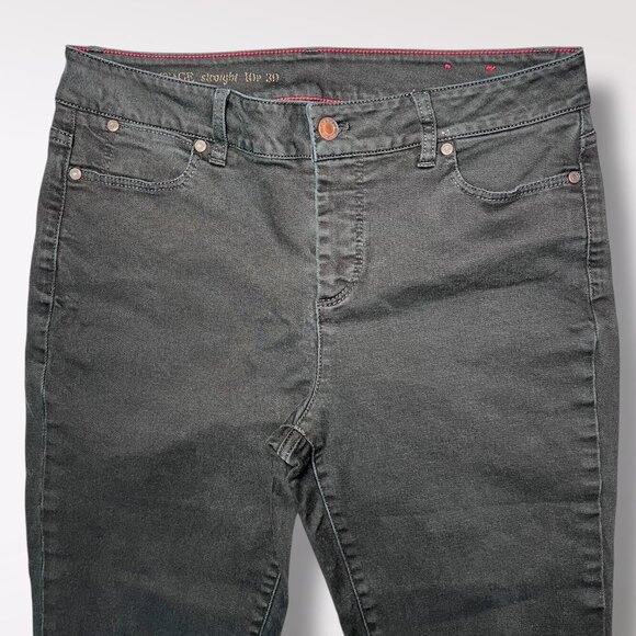 Talbots Heritage Navy Straight Leg Jeans Mid Rise Stretch 10 Petite - Picture 2 of 8